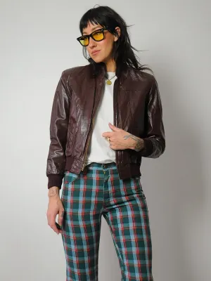 1980's Leather Bomber Jacket