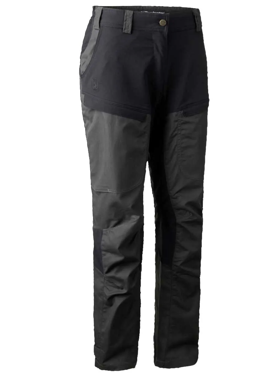 30% OFF DEERHUNTER Lady Ann Trousers - Black Ink - Size: UK 8 & 20