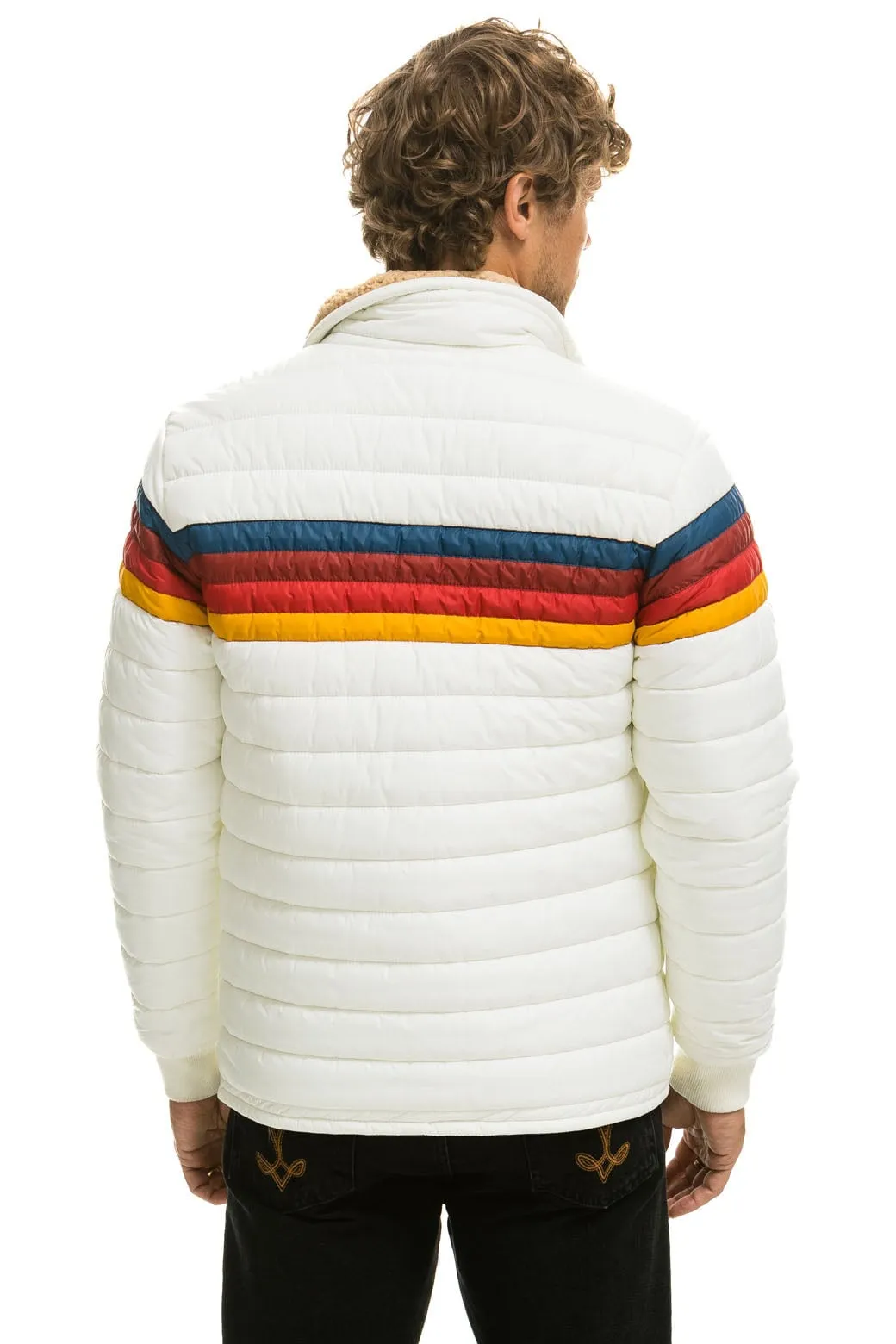 4 STRIPE JACKET -  WHITE