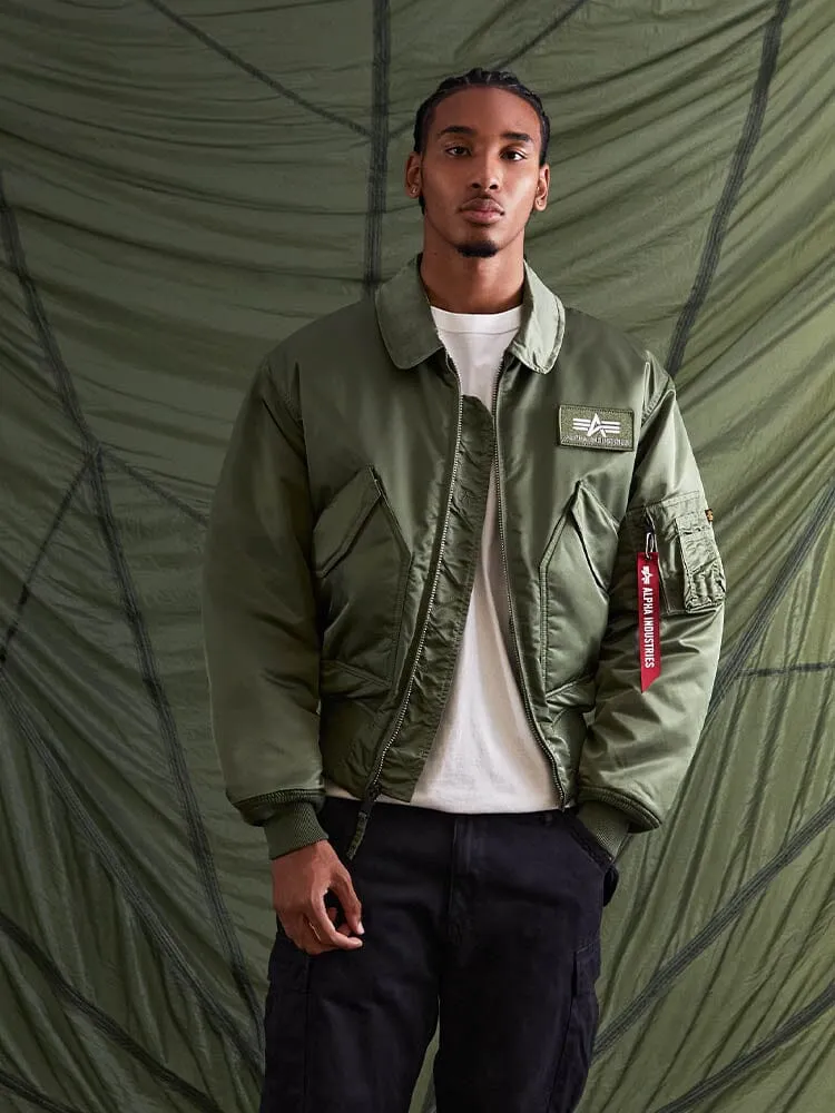 Alpha CWU 45/P BOMBER JACKET (HERITAGE)- SAGE GREEN