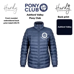 Ashford Valley Pony Club Adults Padded Jacket