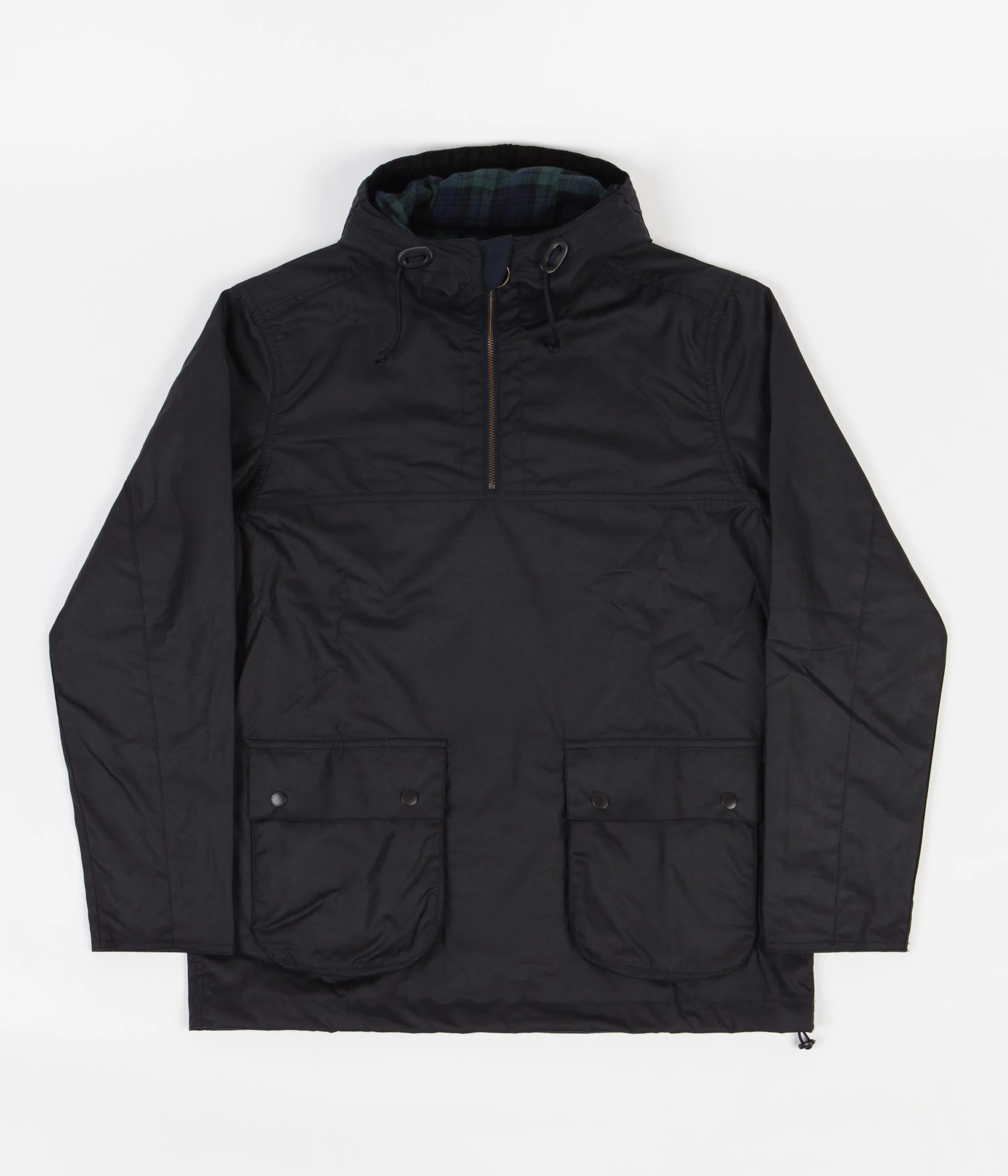 Barbour White Label Wax Camo Smock - Navy