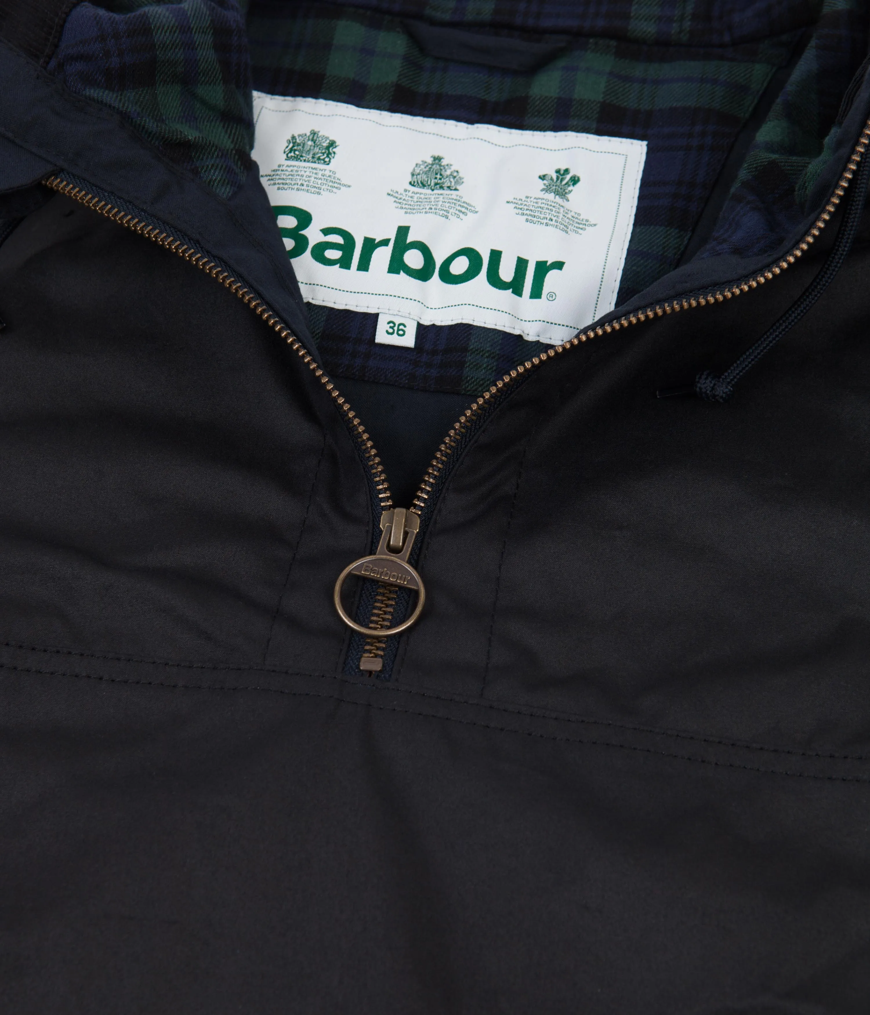 Barbour White Label Wax Camo Smock - Navy