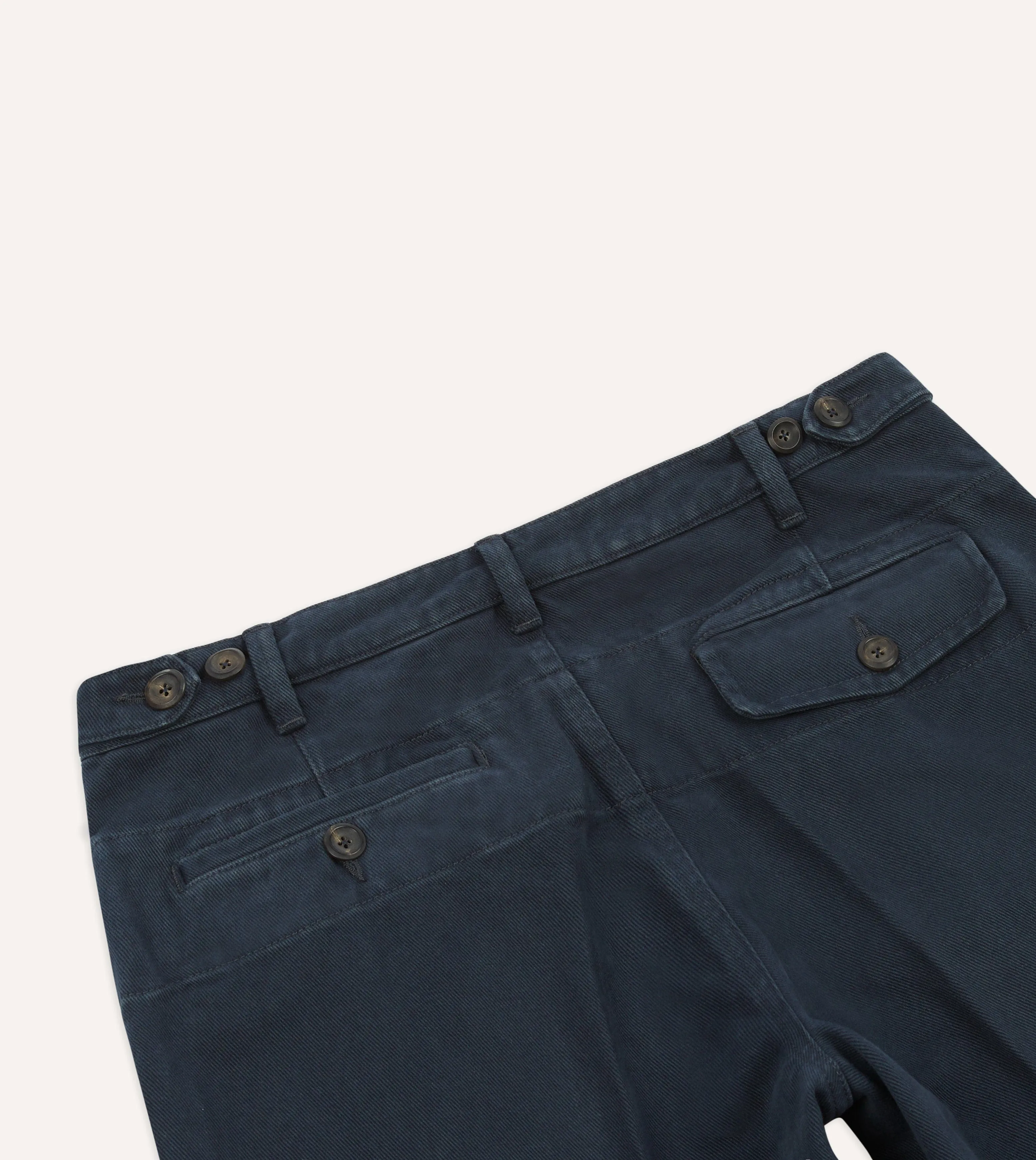 Blue Heavy Cotton Twill Games Trousers