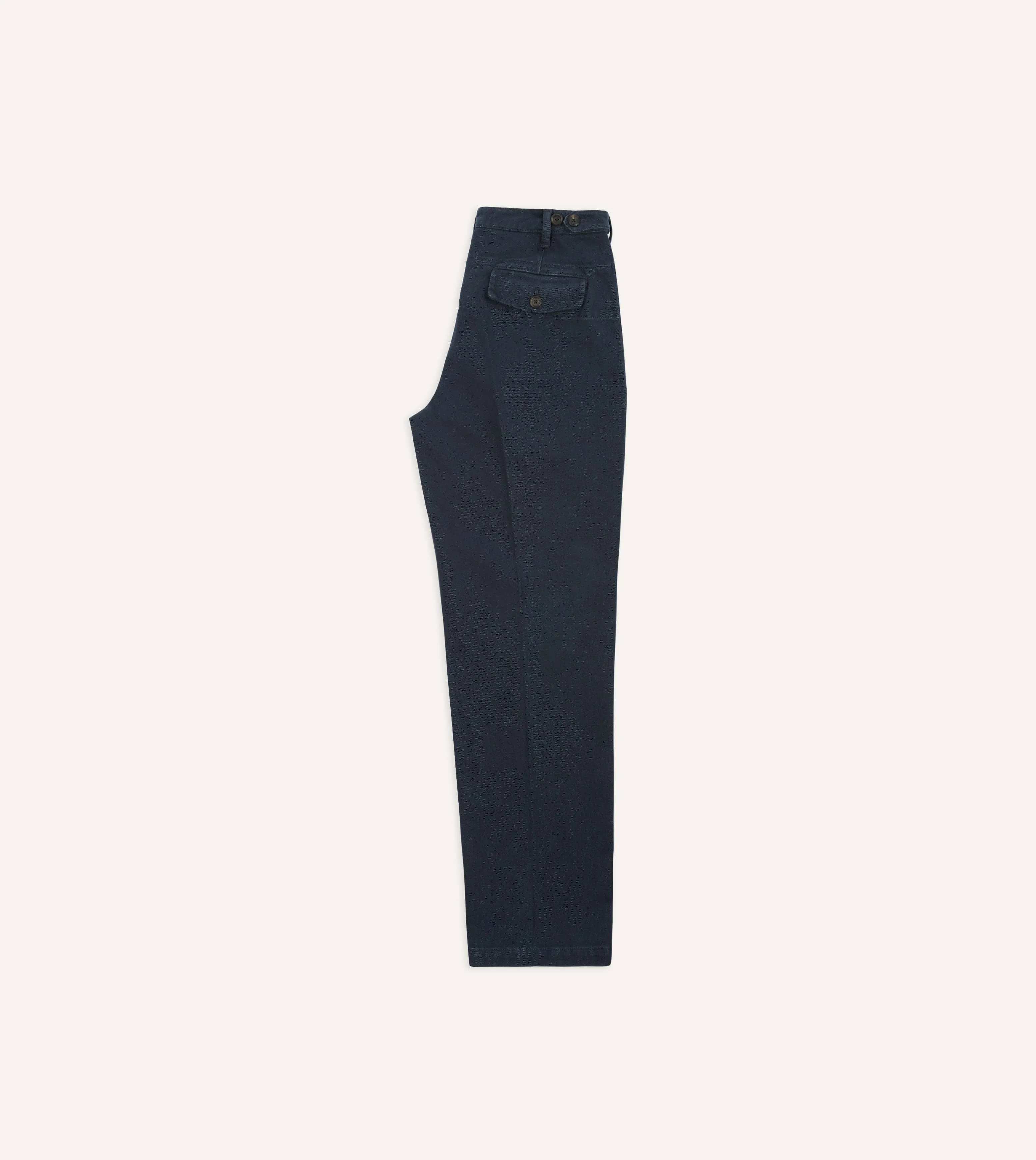 Blue Heavy Cotton Twill Games Trousers