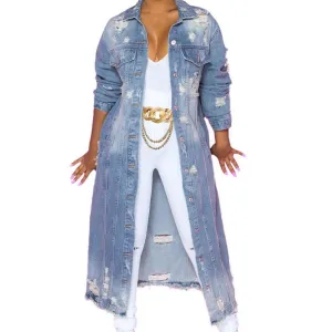 Candie Long Denim Jacket