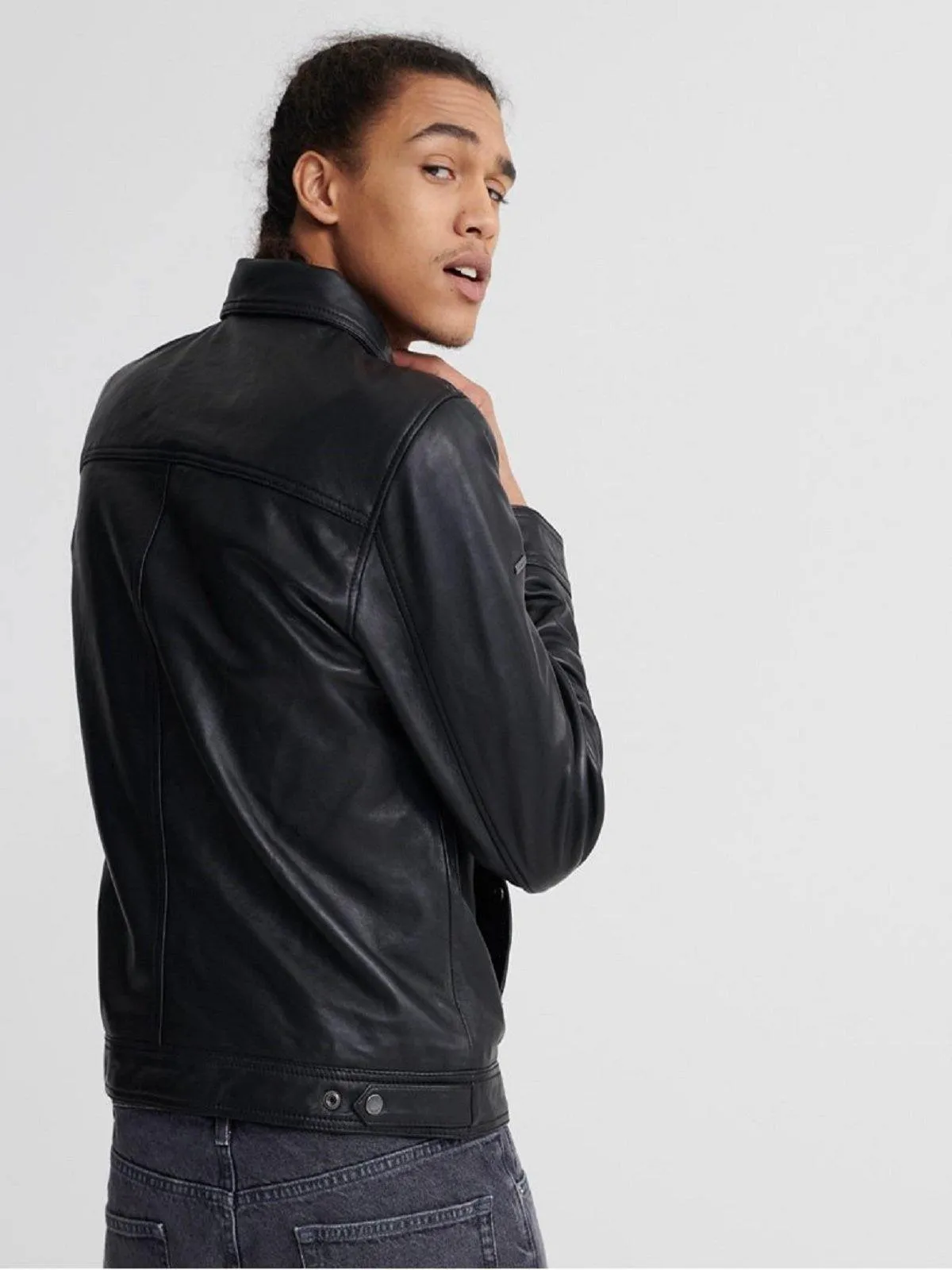 Casual Leather Jacket For Men