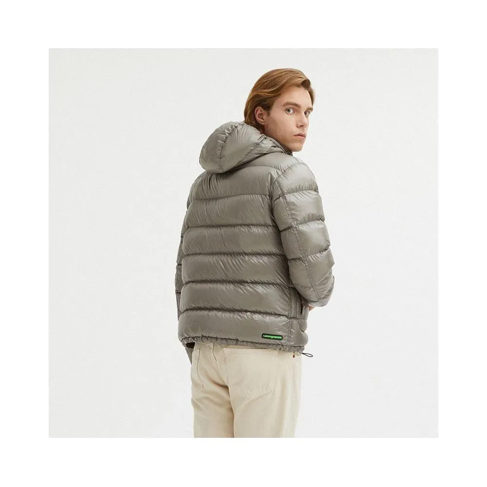 Centogrammi Gray Nylon Men Reversible Jacket