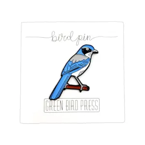 Enamel Pin - Blue Jay by Green Bird Press