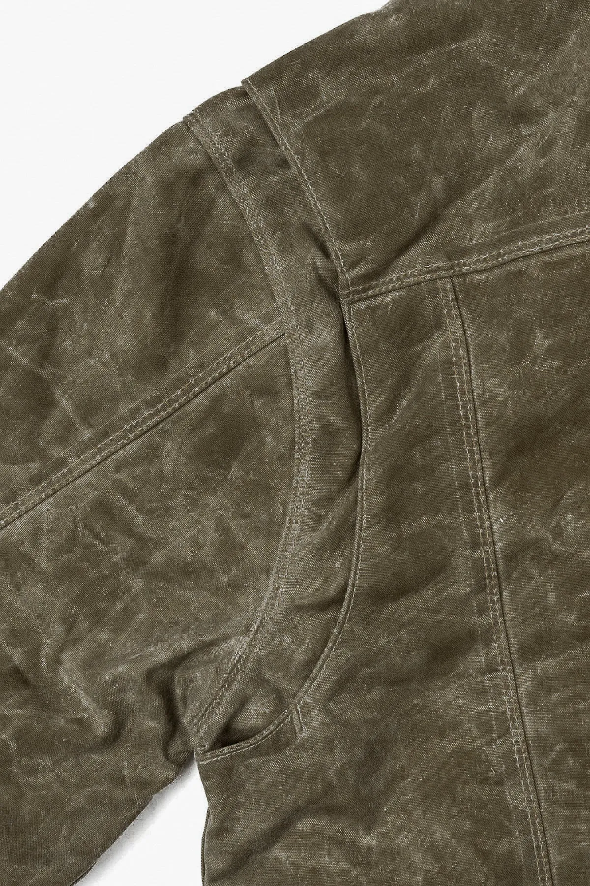 Freenote Cloth - RJ-1 Riders Jacket 20oz Heavy Waxed Canvas in Tobacco with Wool Lining