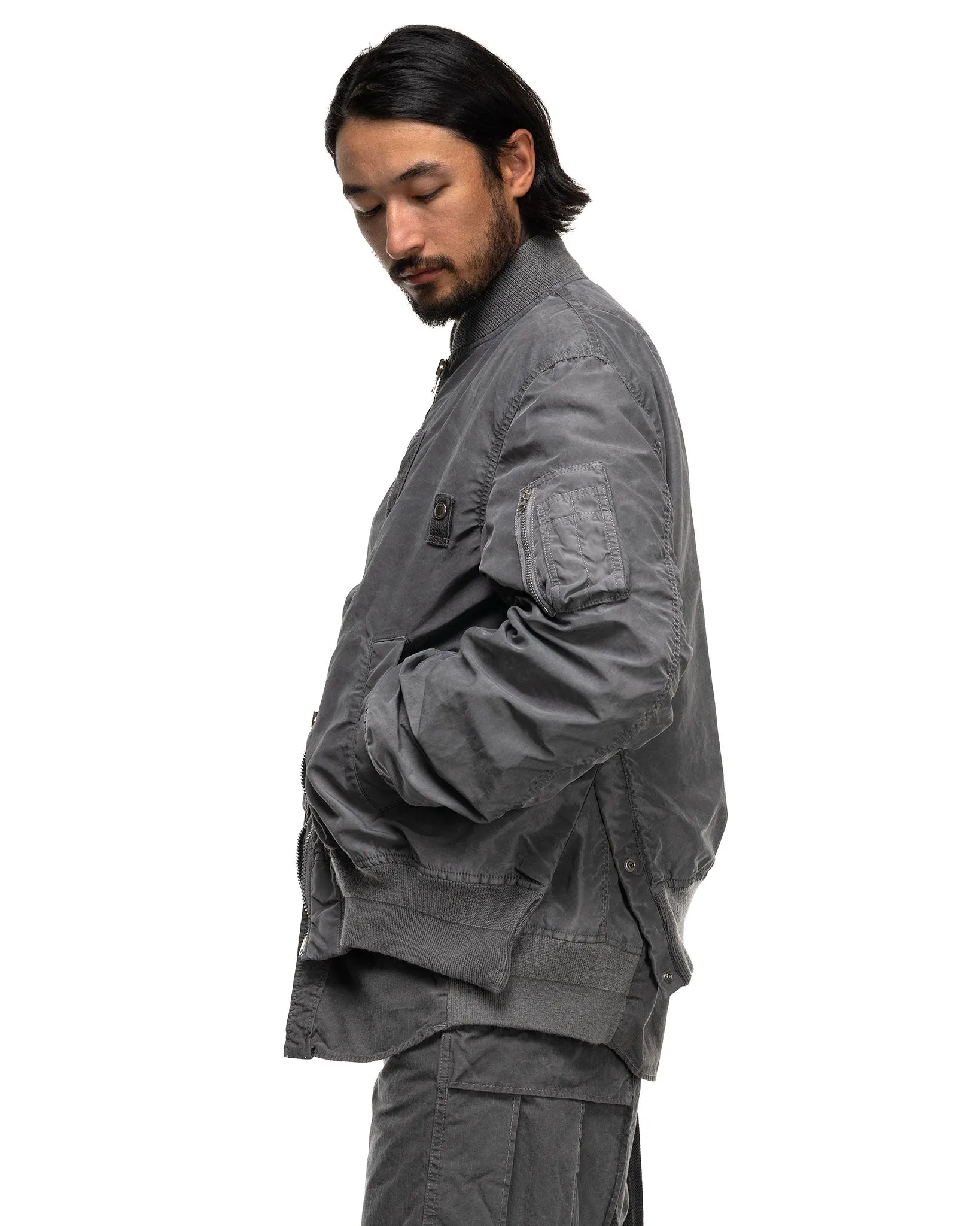 Garment Dye Nylon Twill Blouson