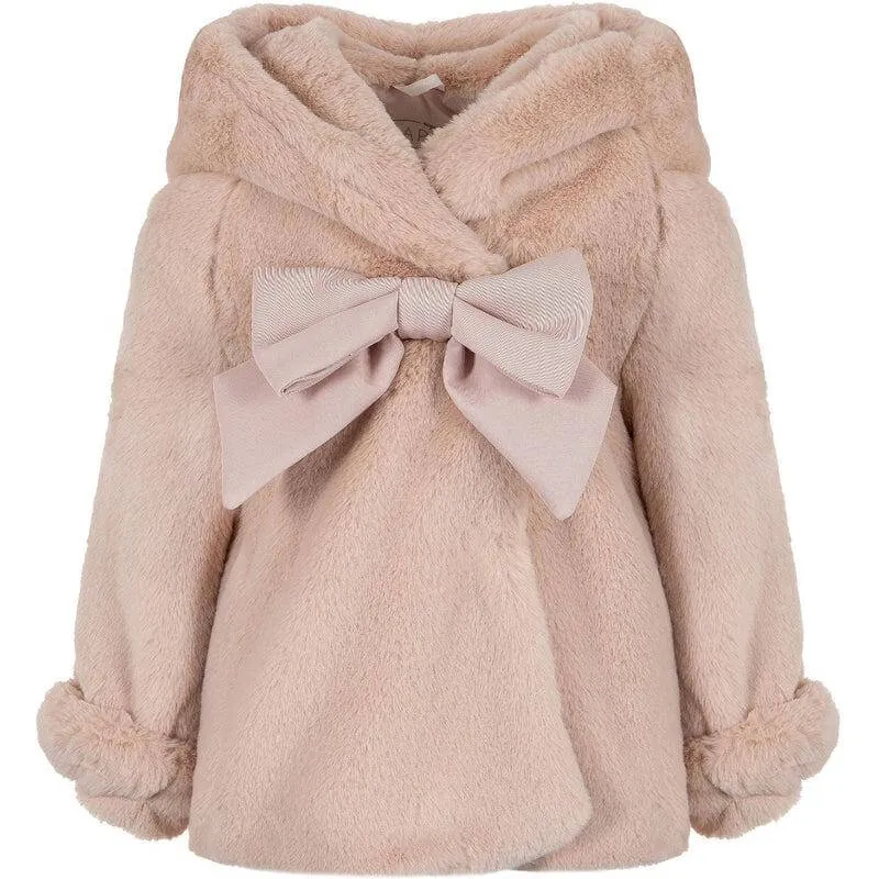 Girls Pink Bow Jacket