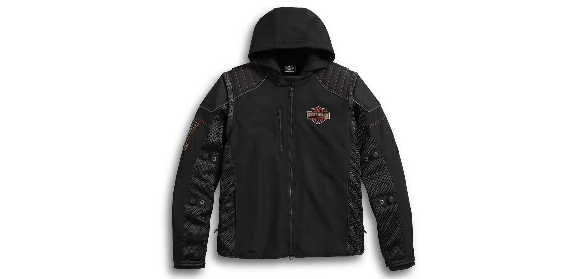 Harley-Davidson® Men's Sully 3-in-1 Convertible Mesh Jacket - 98176-17VM