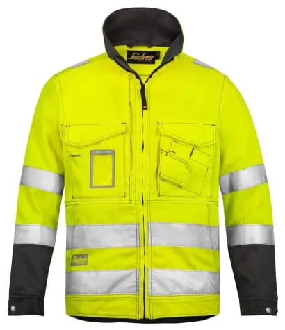 High Visibility Men's Workwear Jacket by Snickers - Class 3 Certified