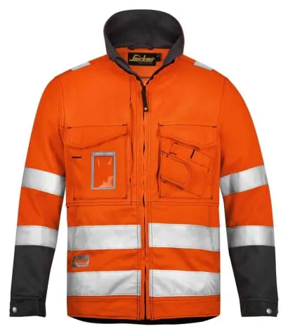 High Visibility Men's Workwear Jacket by Snickers - Class 3 Certified