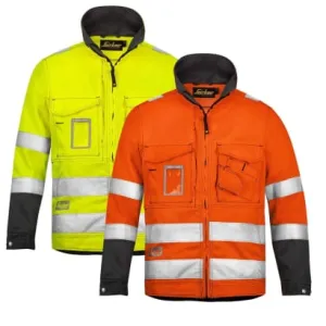 High Visibility Men's Workwear Jacket by Snickers - Class 3 Certified