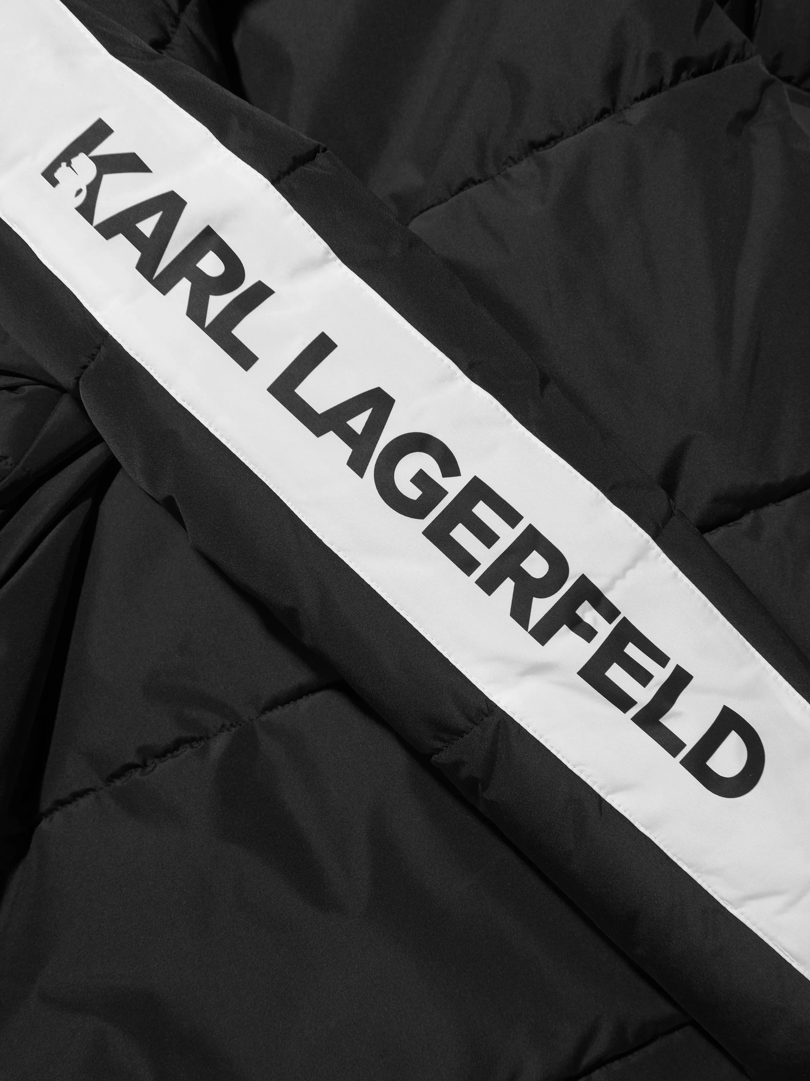 Karl Lagerfeld Boys Logo Sleeve Puffer Jacket