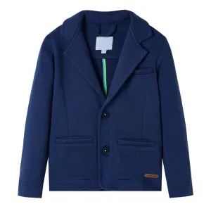 Kids' Dark Blue Suit Jacket - Elegant & Comfortable - Size 116 (5-6 Years) | Perfect for Special Occasions