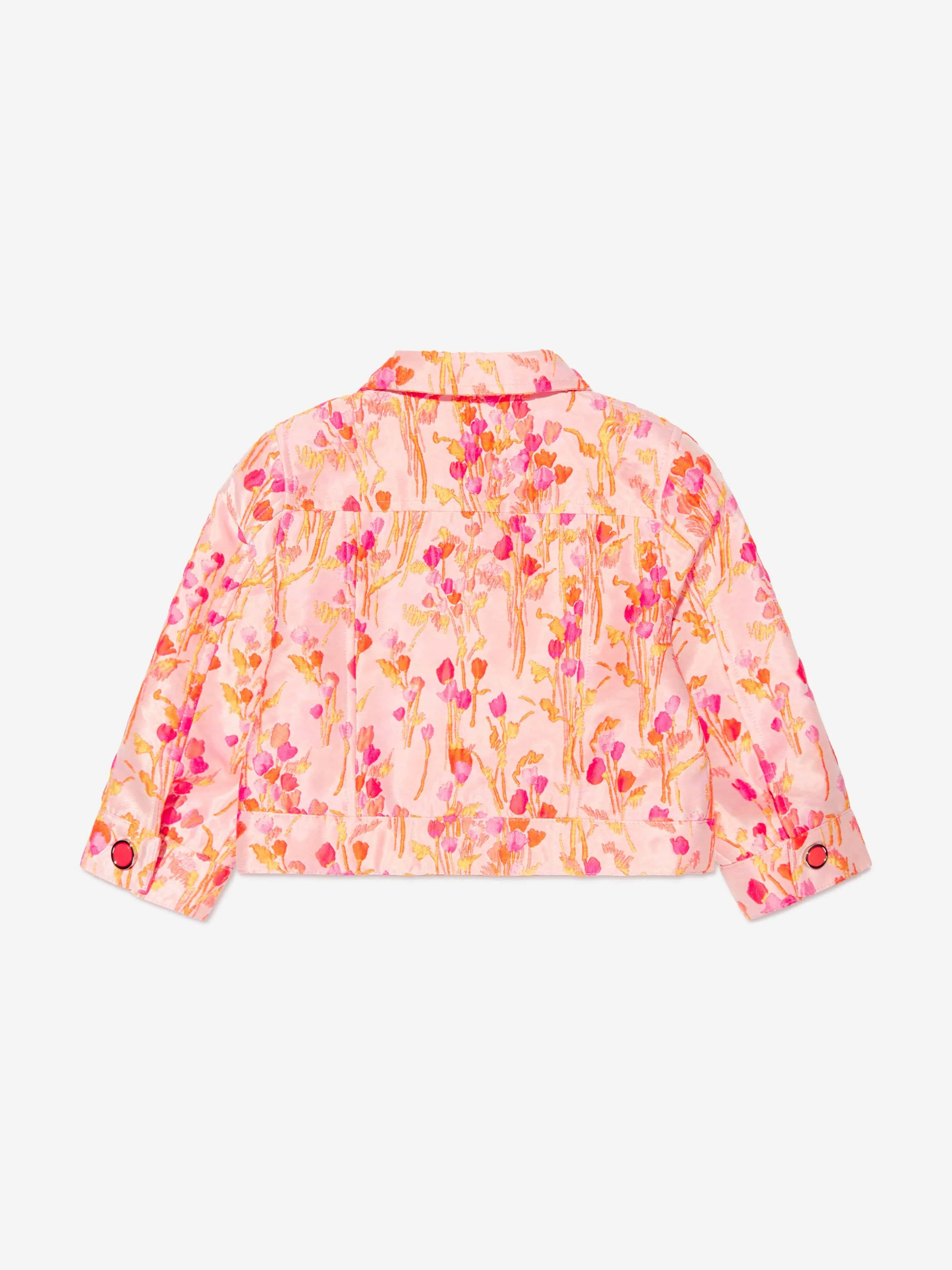 Mama Luma Girls Floral Jacket in Pink