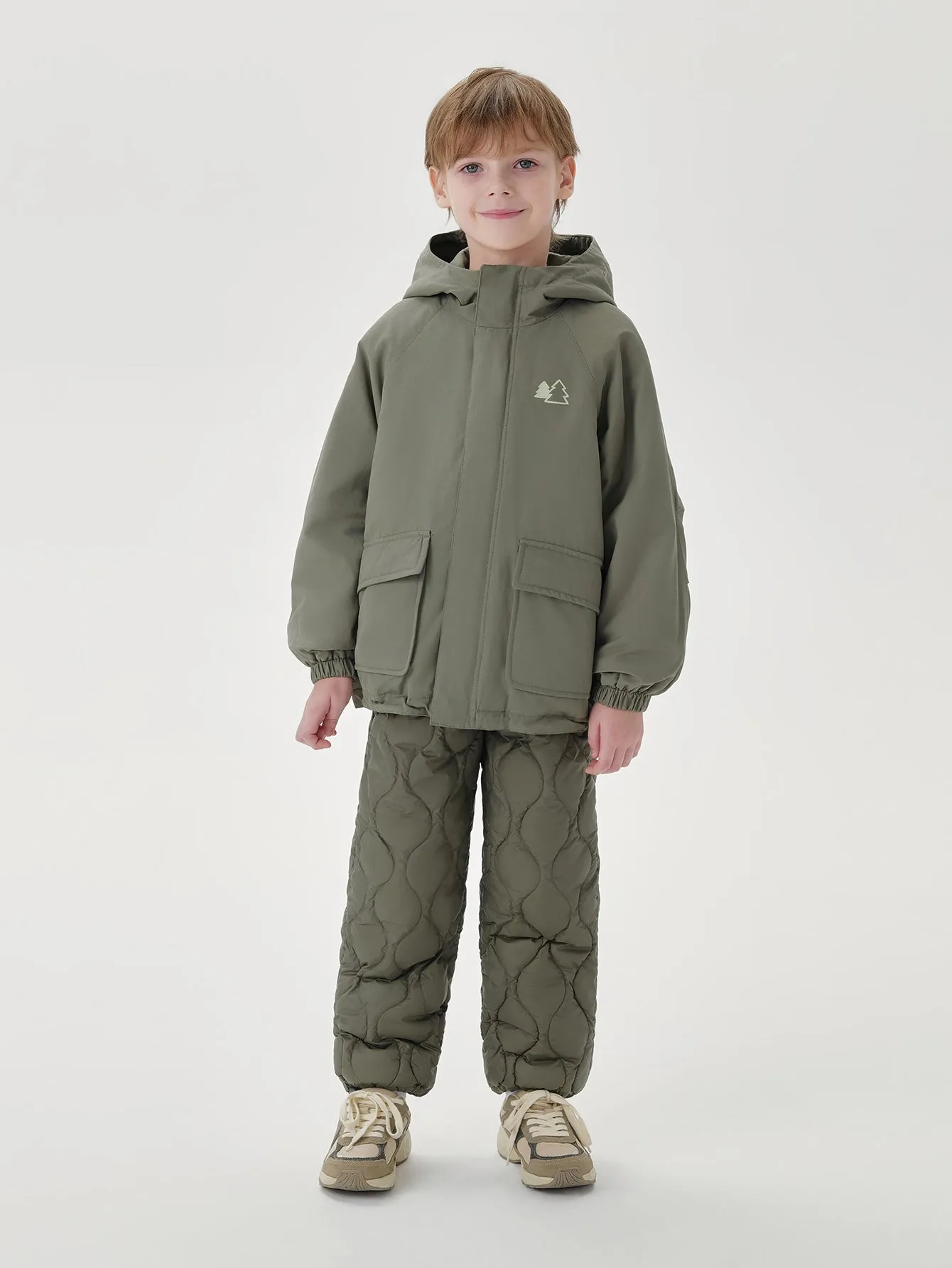 MARC & JANIE Boys Large Pocket Hooded Padded Jacket 231370