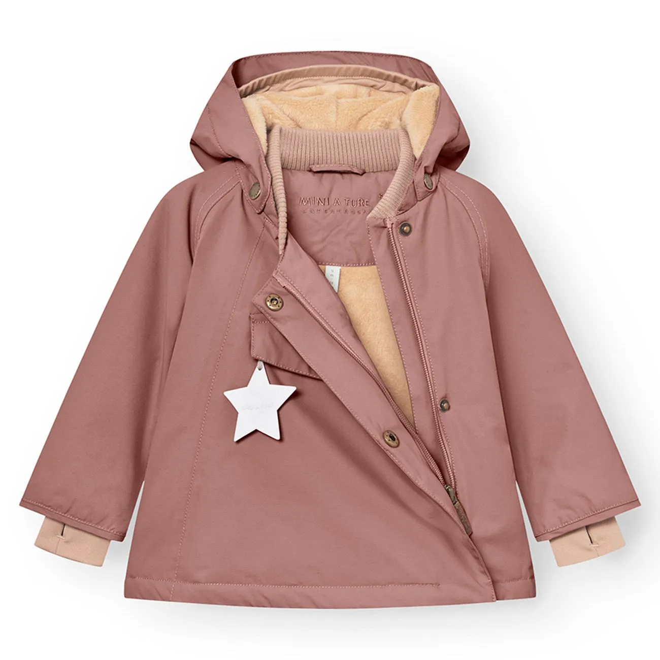 Mini A ture Light plum Wang Fleece Winter Jacket