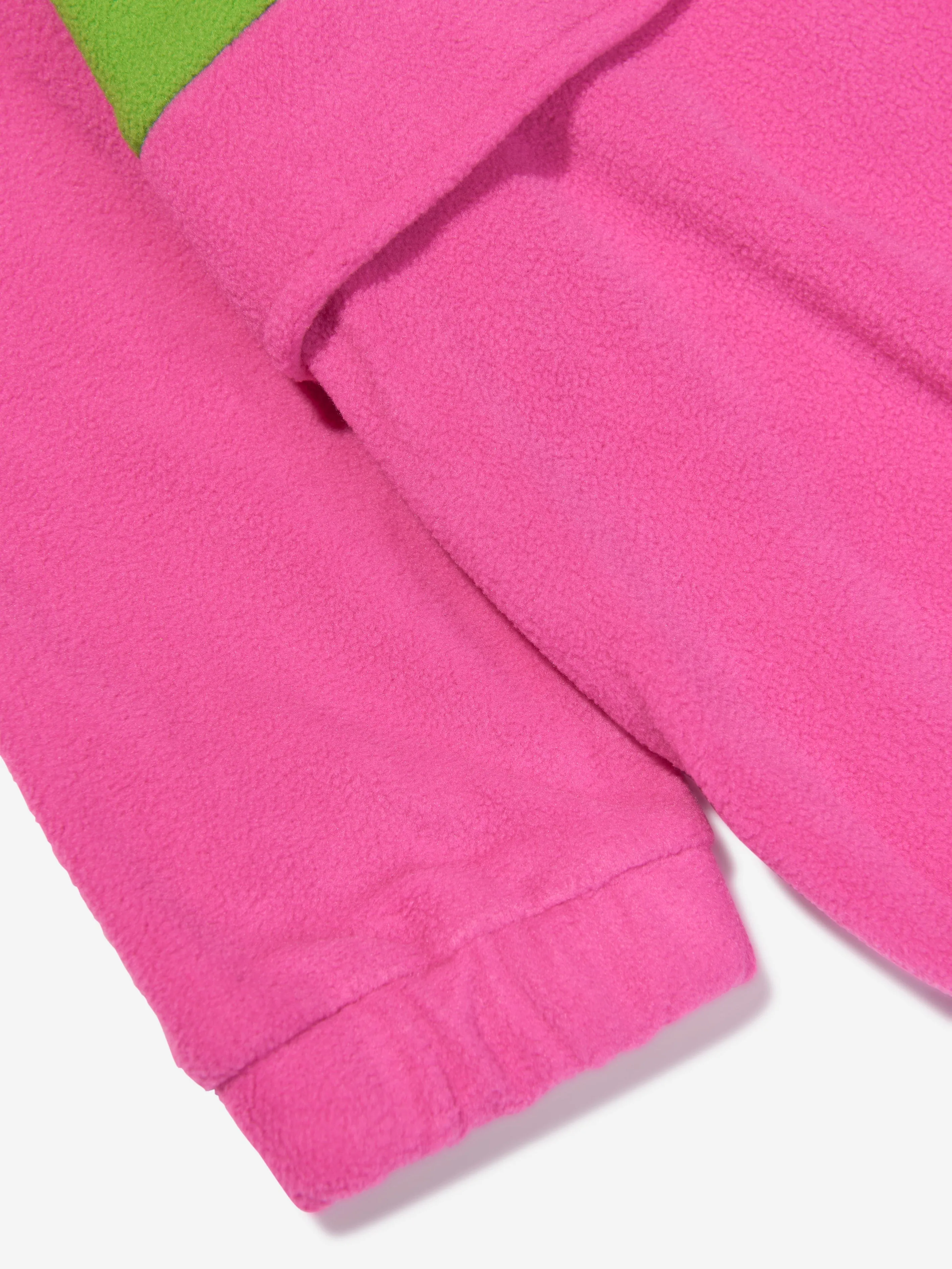 Mini Rodini Girls Fleece Zip Pullover in Pink