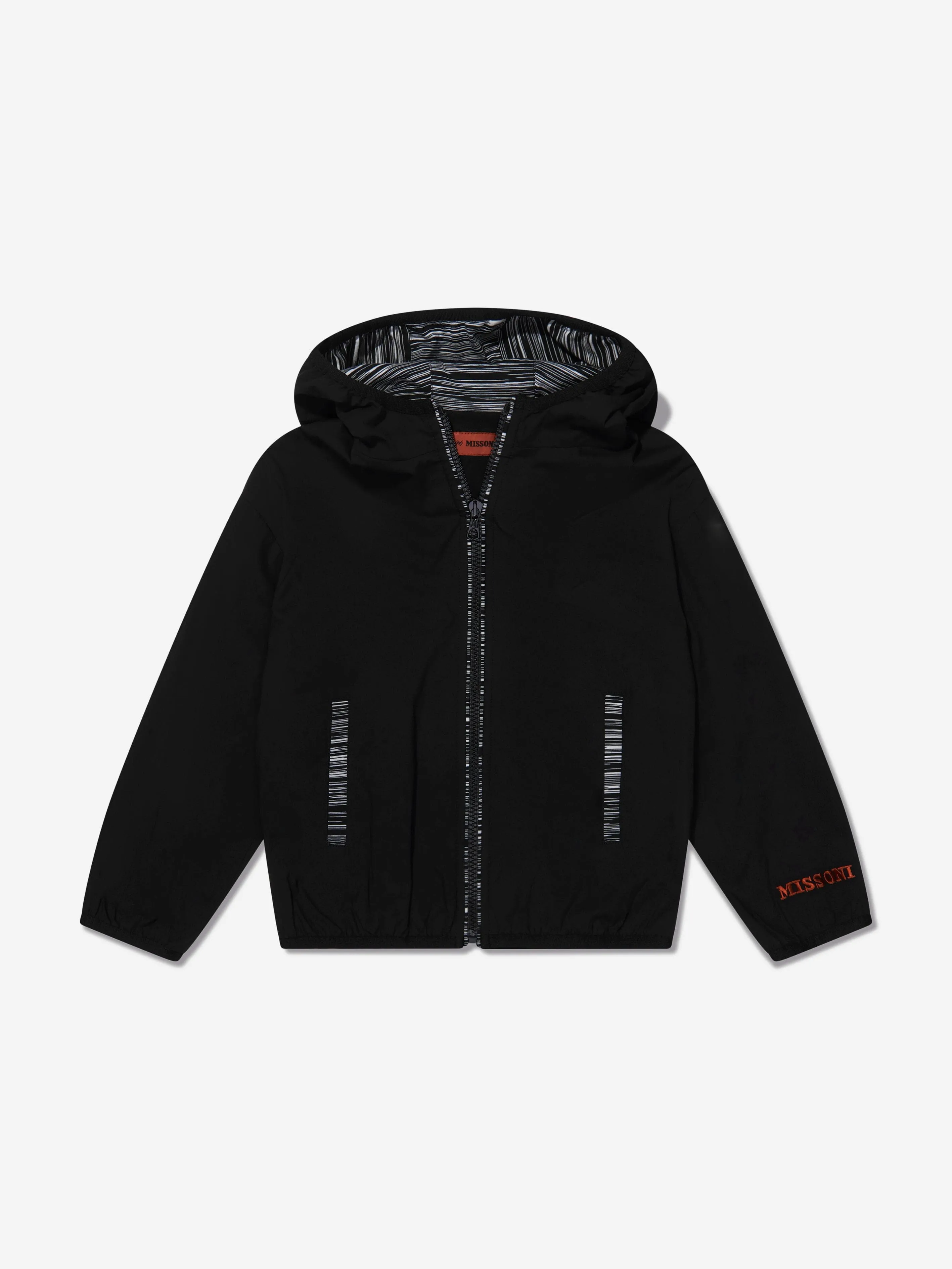 Missoni Boys Zip Up Jacket in Black