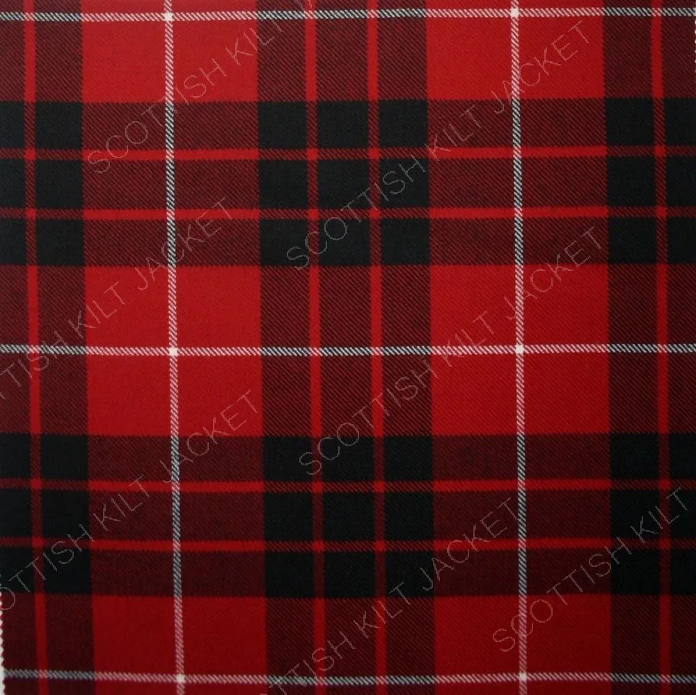 Modern Kilt Clan Munro Black And Red Tartan