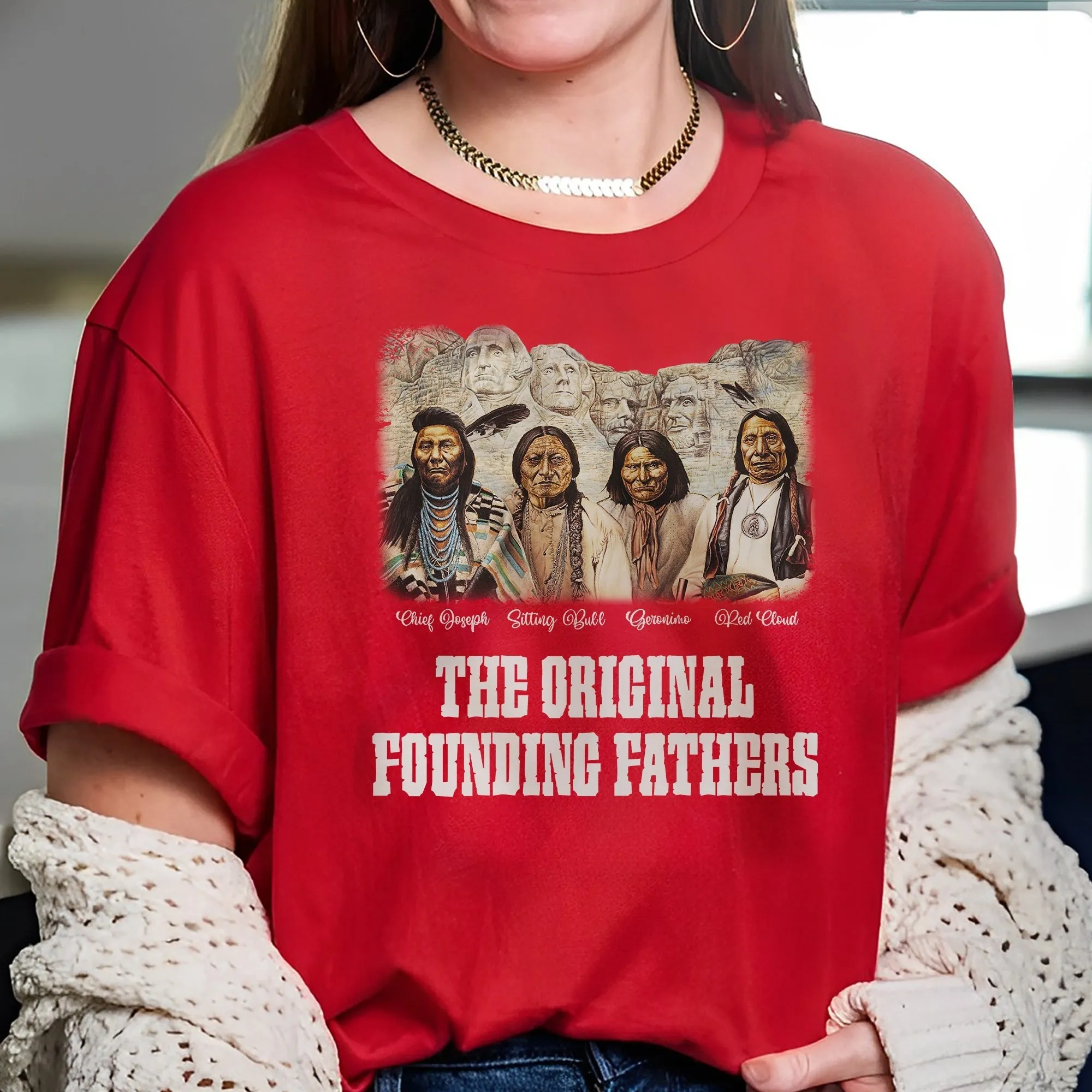 Native American The Original Founding Five Fathe Unisex T-Shirt/Hoodie/Sweatshirt