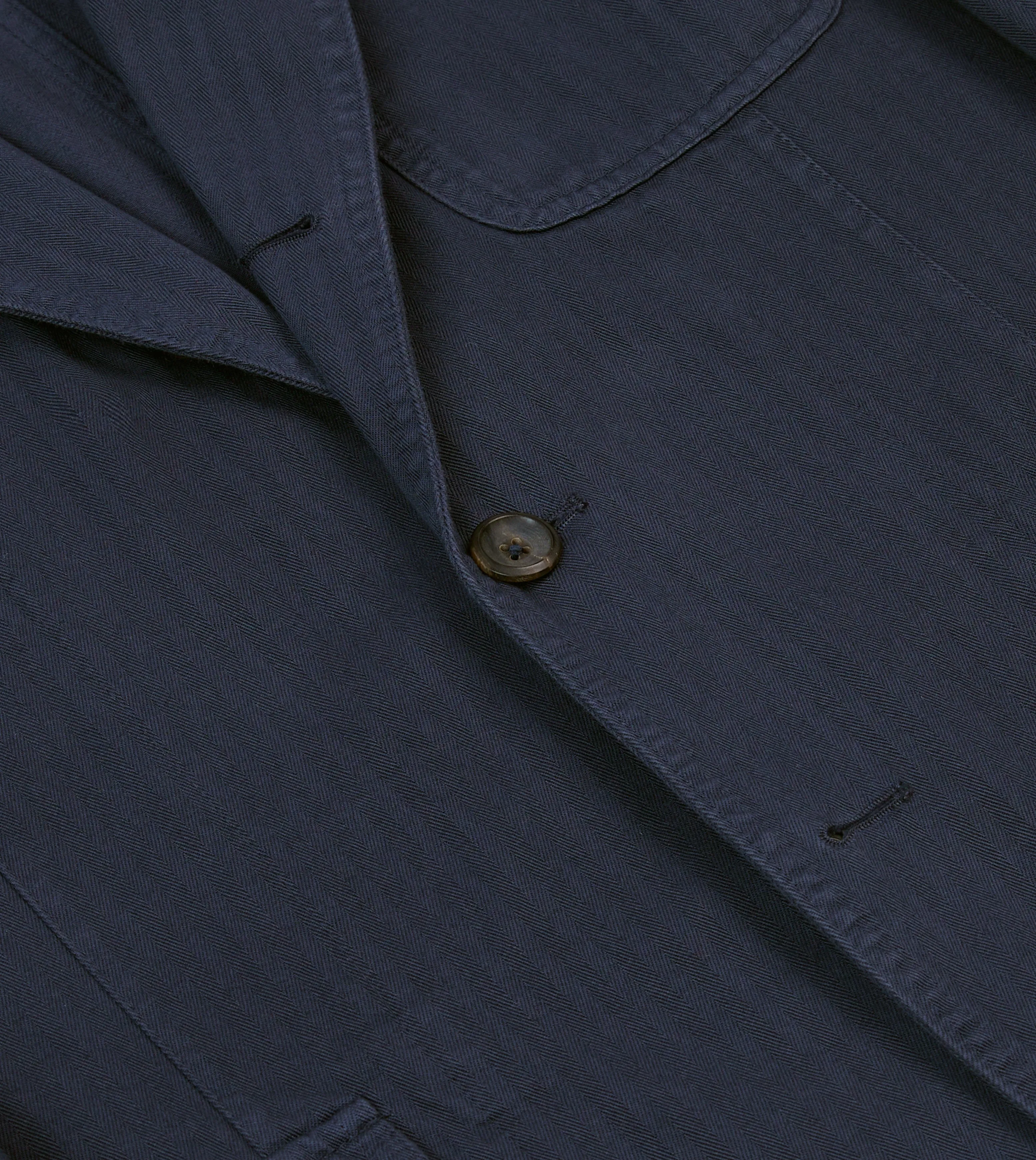 Navy Herringbone Cotton Games Blazer Mk. I