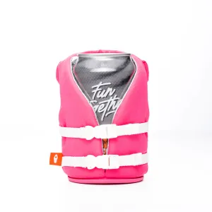 Party Pink Buoy Life Jacket Coozy