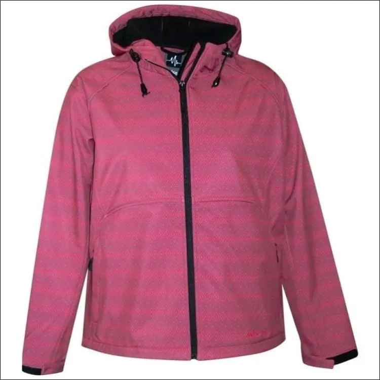 Pulse Womens Plus Size Hooded Soft Shell Jacket 1X CLEARANCE