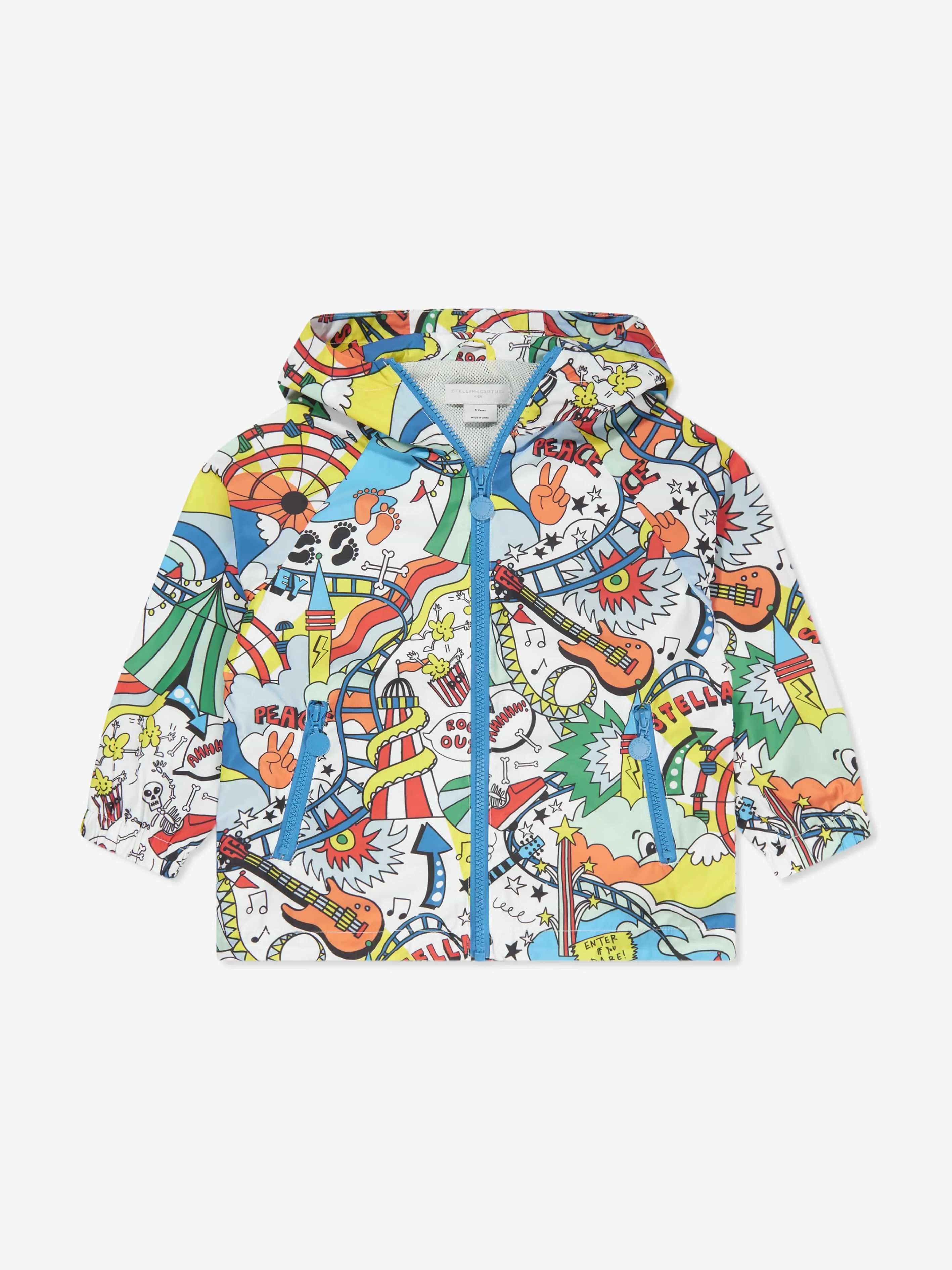 Stella McCartney Boys Zip Up Jacket in Multicolour