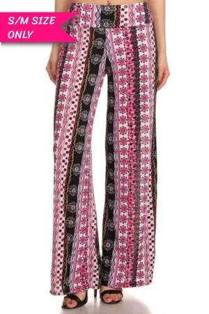 Summer Fun Border Print Palazzo Pants