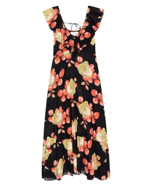 The Geranium Dress. -- Cabbage Rose Print