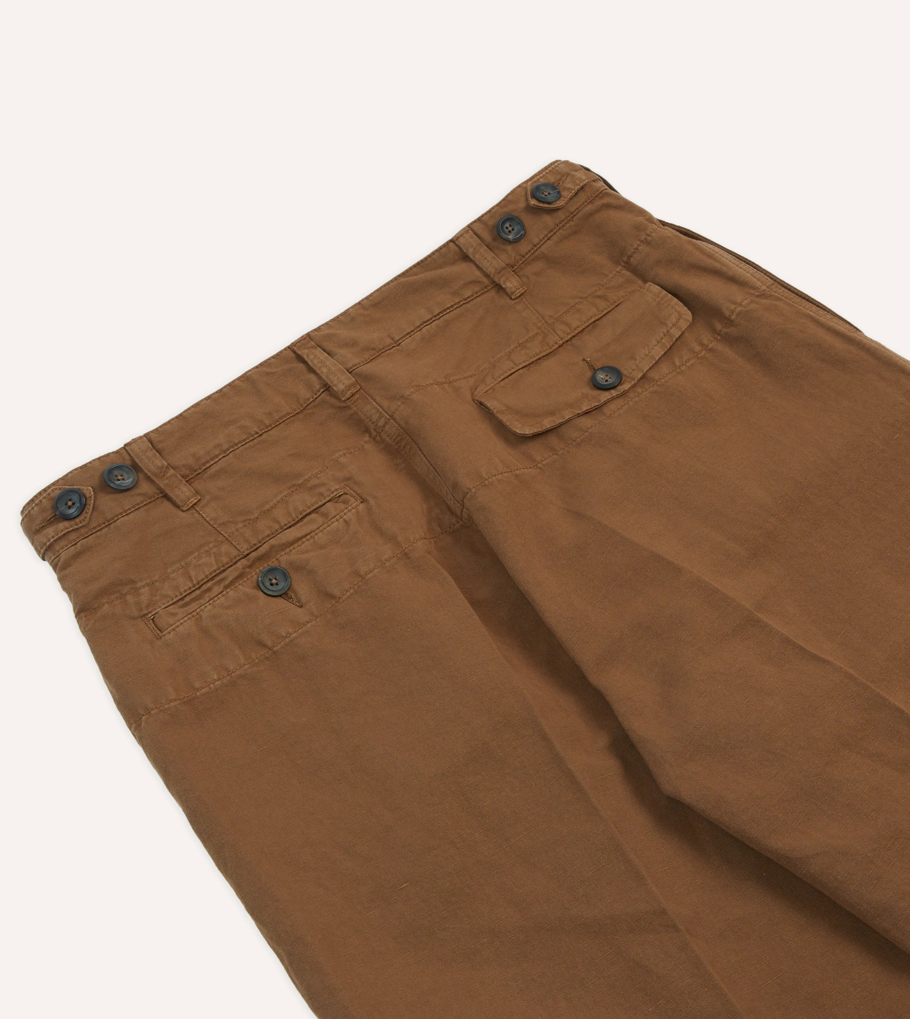 Tobacco Cotton Linen Games Trousers