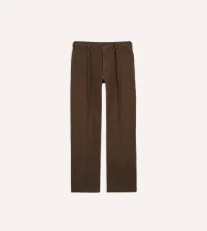 Tobacco Heavy Cotton Twill Games Trousers