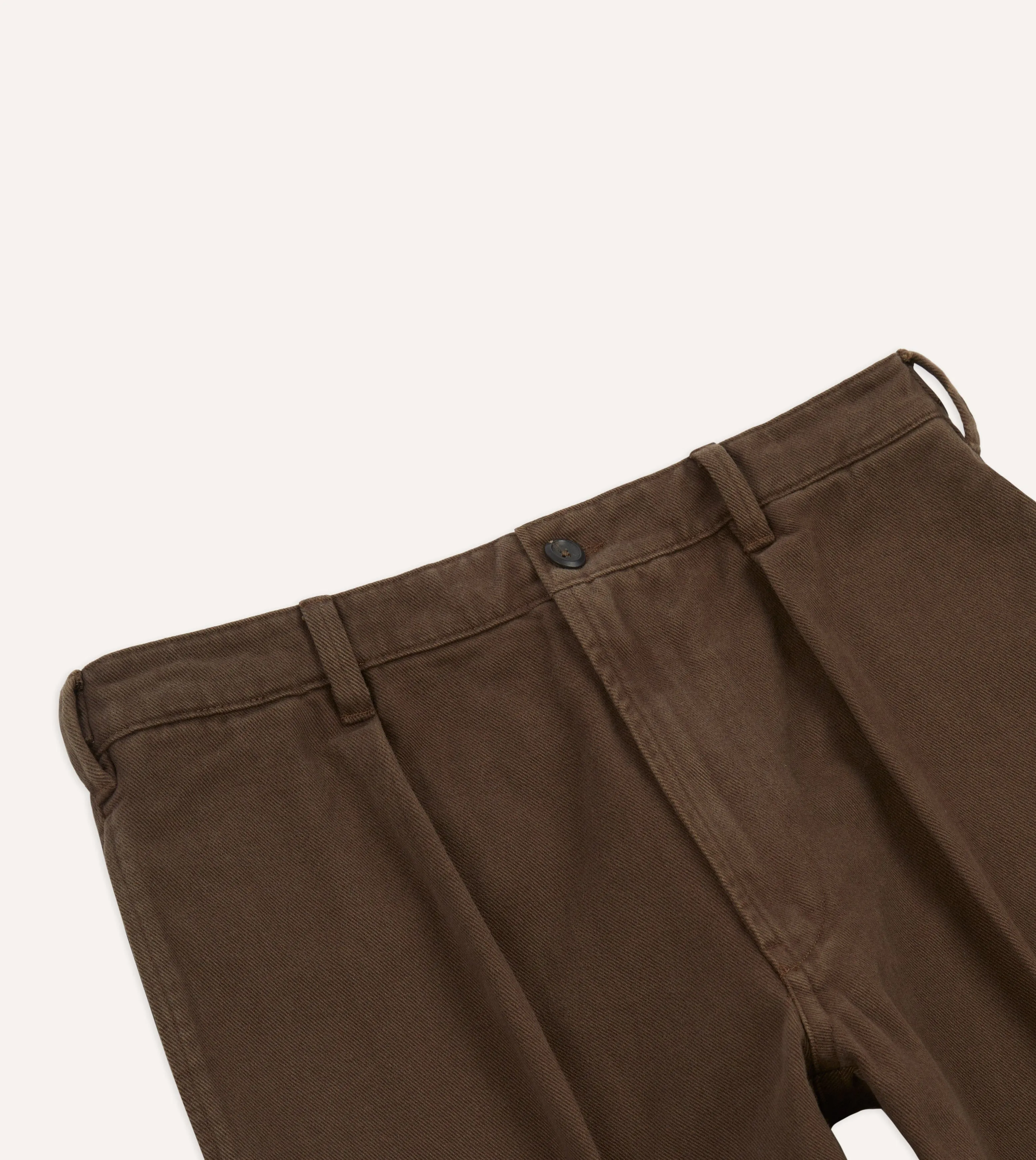 Tobacco Heavy Cotton Twill Games Trousers