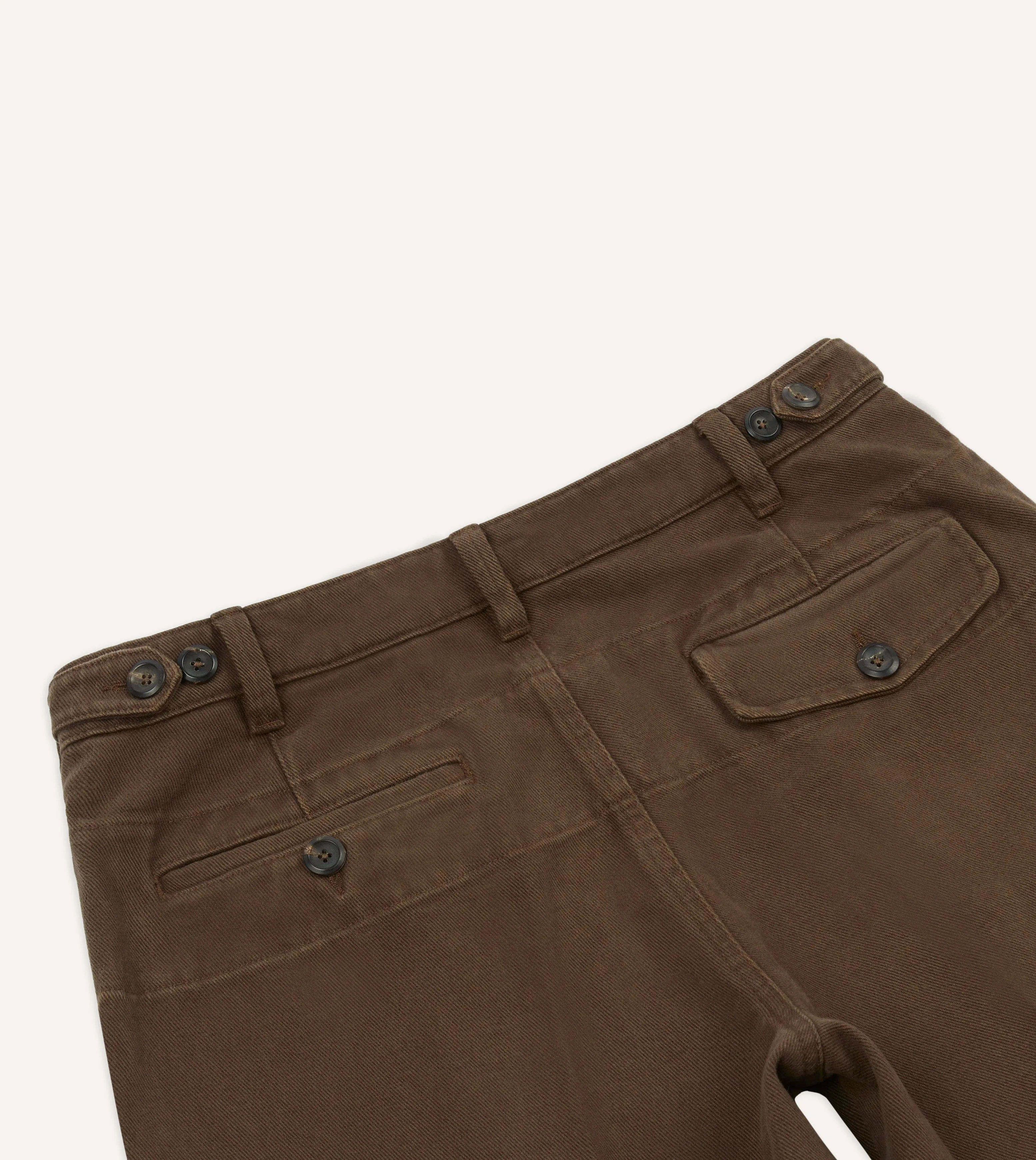 Tobacco Heavy Cotton Twill Games Trousers