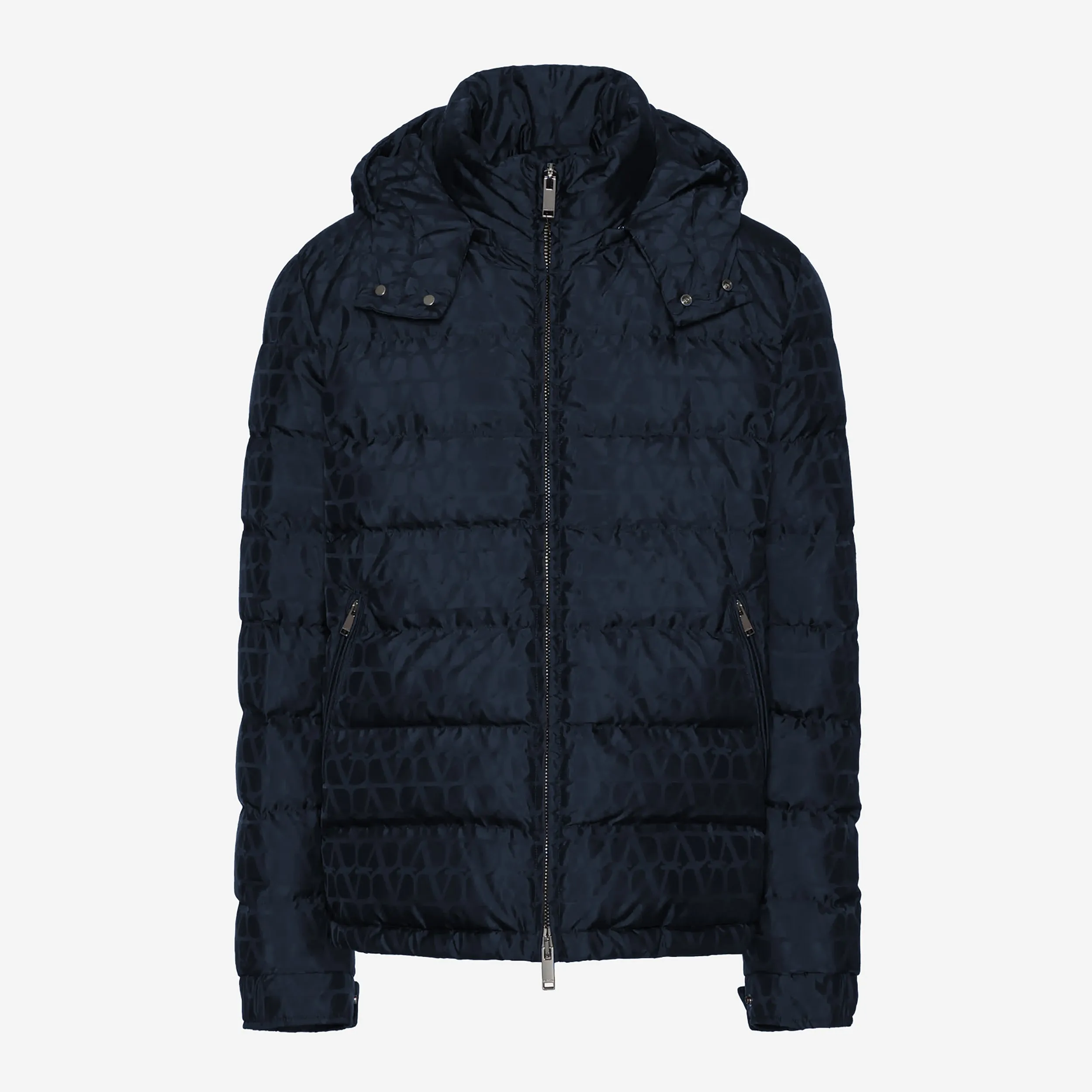 Valentino Garavani Nylon Jacquard Puffa Jacket