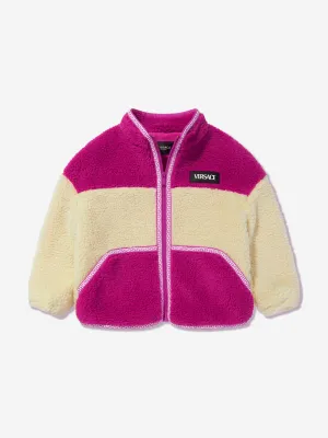 Versace Girls Colourblock Sherpa Jacket