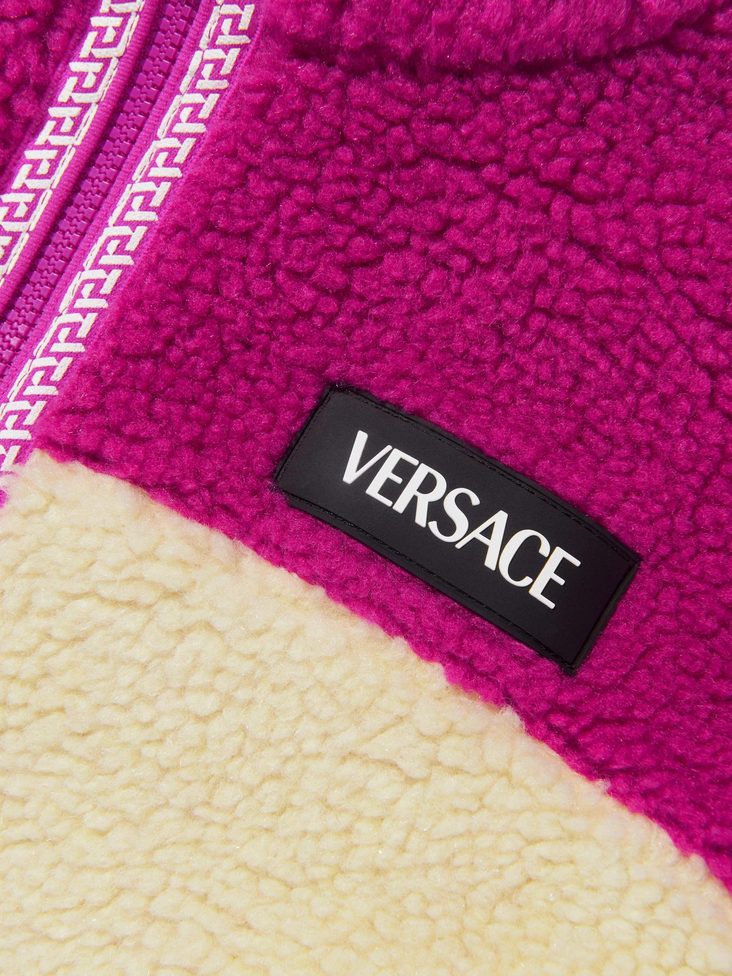 Versace Girls Colourblock Sherpa Jacket