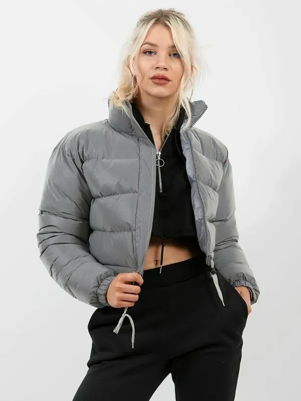 Warm Puffer Crop Top Jacket - Culture Heaven Special