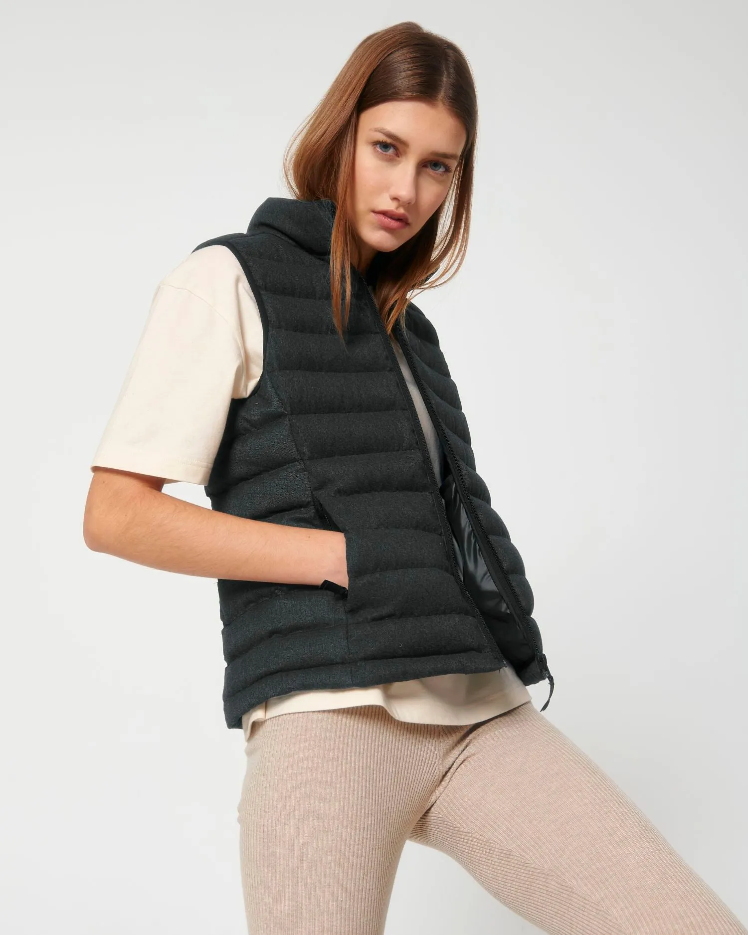 Women's Eco-Friendly Body Warmer | Stella Climber Wool-Like Jacket STJW899