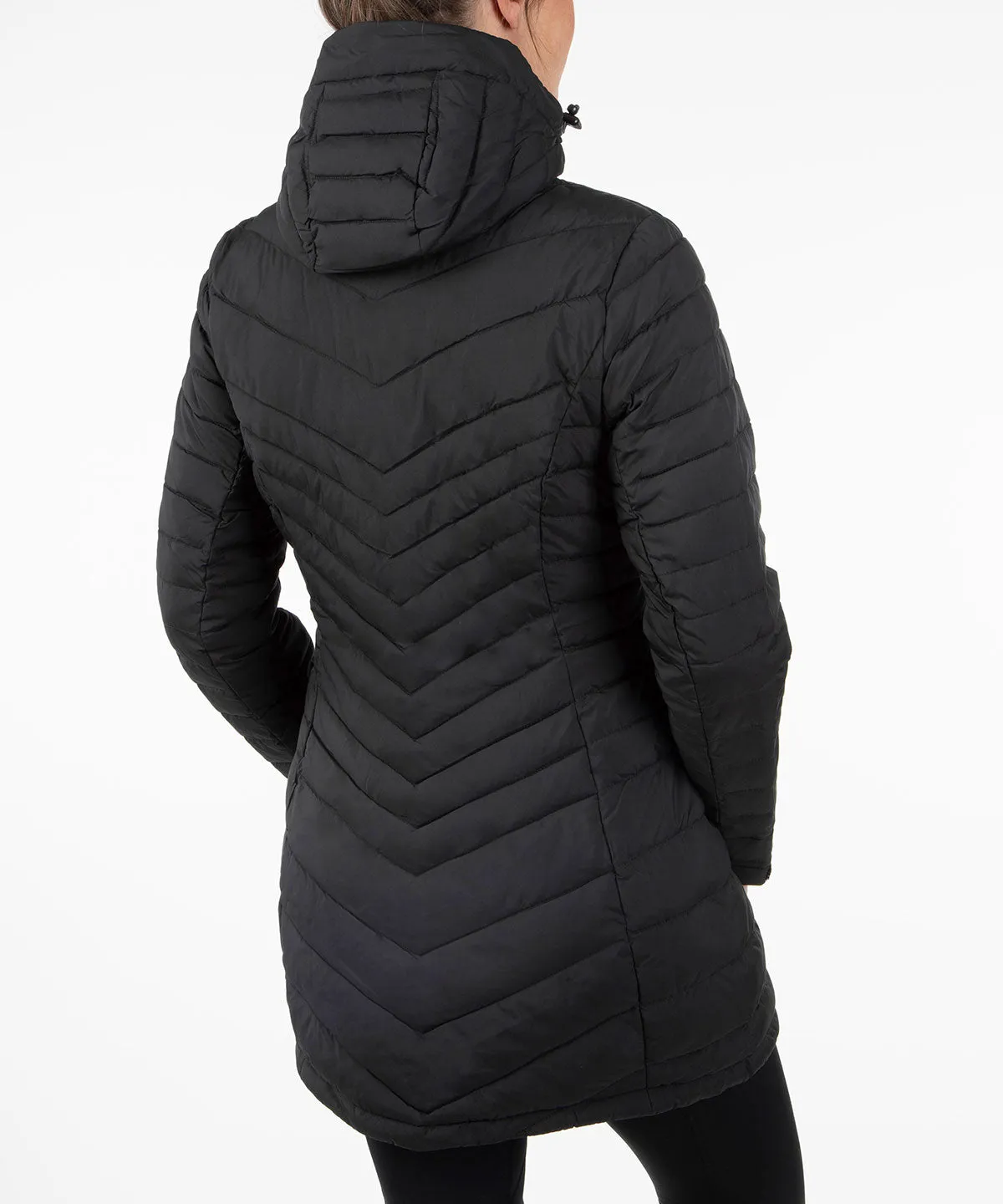 Women's Jojo Thermal Quilted Long Jacket with Hood