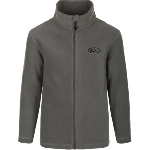 Youth Camp Fleece Full Zip- Castlerock Grey